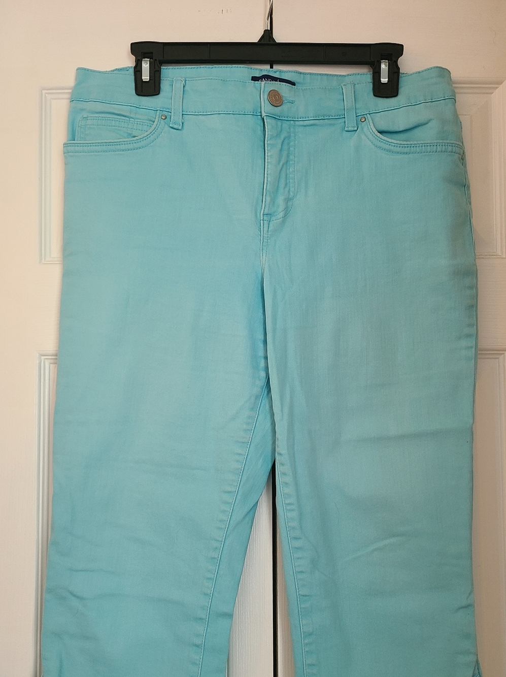 Women's Light Aqua Cropped Jeans -